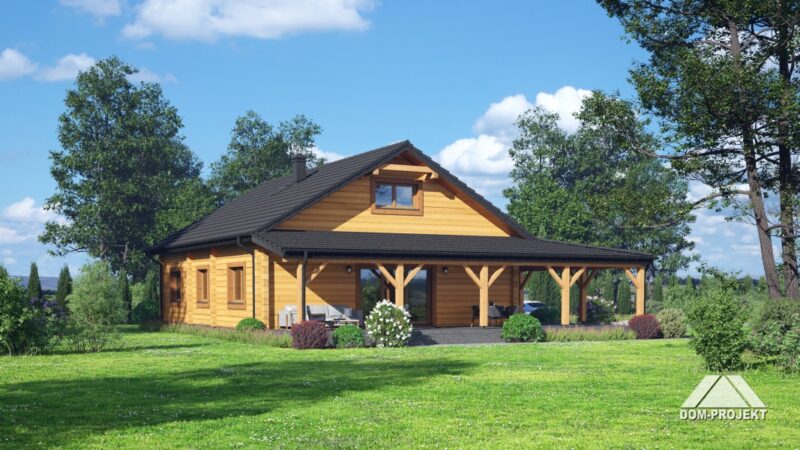 Blockbohlenhaus Bungalows B1559
