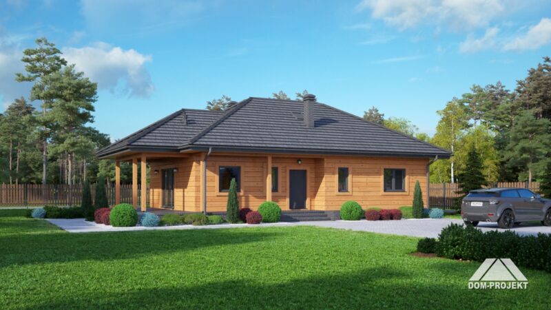 Einstöckiges Holzhaus B1200
