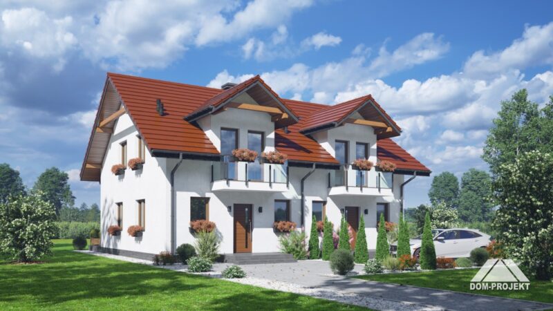 Fertighaus Doppelhaus AH1732