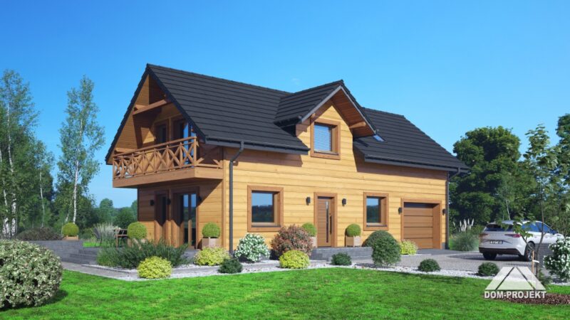 Holzhaus mit Garage SH1707
