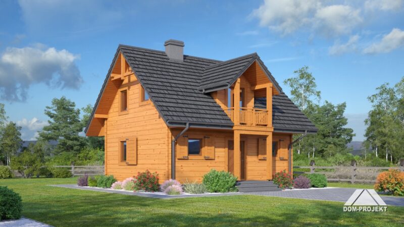 Isolierte Blockbohlenhaus SH1105