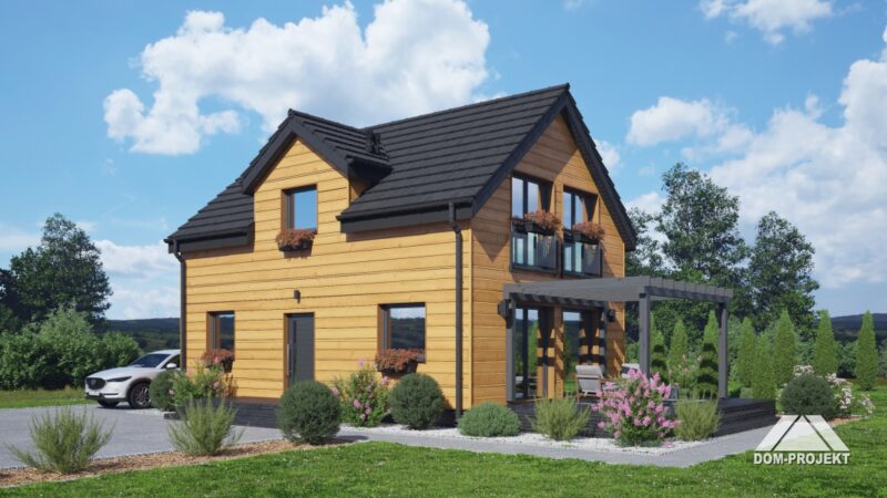 Kleines Wohnhaus aus Holz AH1795